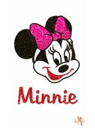 8x5 cm-es Csillámtetoválás sablon - Minnie mouse 82