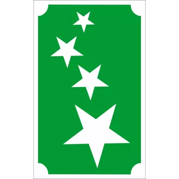 8x5 cm-es Csillámtetoválás sablon - Csillagok 89