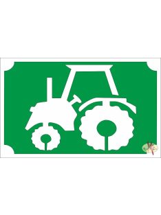 8x5 cm-es Csillámtetoválás sablon - Traktor 94