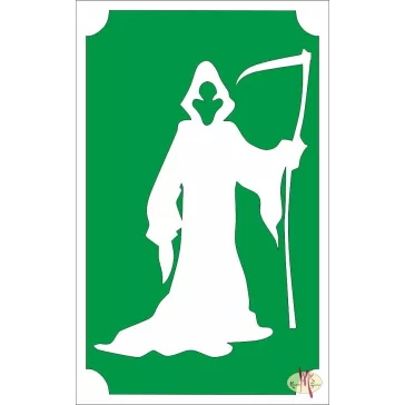 8x5 cm-es Csillámtetoválás sablon - Kaszás 107