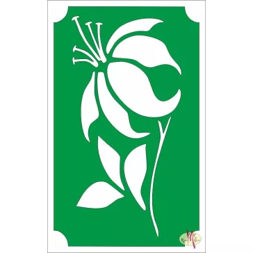8x5 cm-es Csillámtetoválás sablon - Virág 109