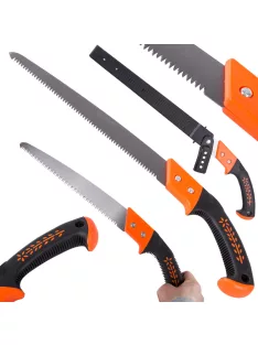 Kézi kerti fűrész 30 cm-es pengével és védőtokkal gallyazáshoz