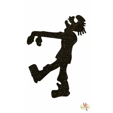 8x5 cm-es Csillámtetoválás sablon - Zombi 110