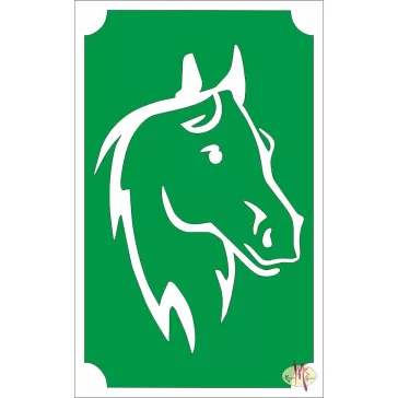 8x5 cm-es Csillámtetoválás sablon - Ló 116
