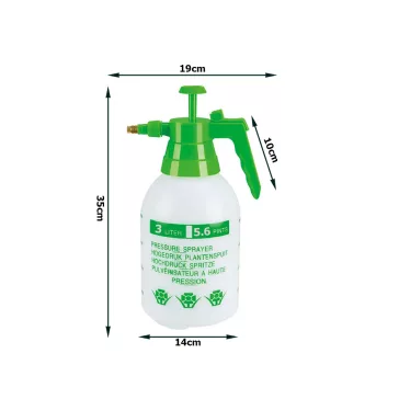 kézi pumpás permetező 3 liter növényekhez állítható fúvókával