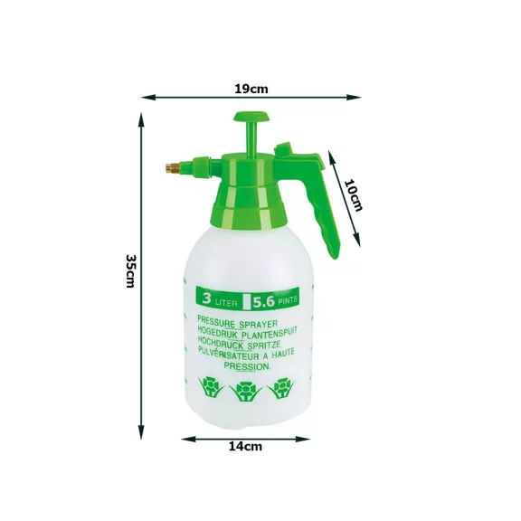 kézi pumpás permetező 3 liter növényekhez állítható fúvókával