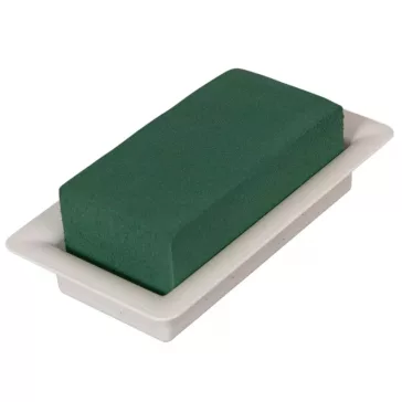 Nedves virágkötő tűzőhab tálban 18,5 cm 25 cm és 33 cm méretekben asztaldíszekhez