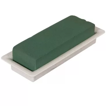 Nedves virágkötő tűzőhab tálban 18,5 cm 25 cm és 33 cm méretekben asztaldíszekhez