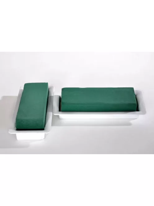 Nedves virágkötő tűzőhab tálban 18,5 cm 25 cm és 33 cm méretekben asztaldíszekhez
