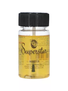 Superstar Mastix bőrragasztó 50 ml-es flakonban, parókák, szakállak és protézisek ragasztásához