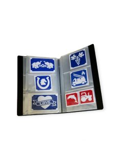 Sablontartó mappa - 120 db--os