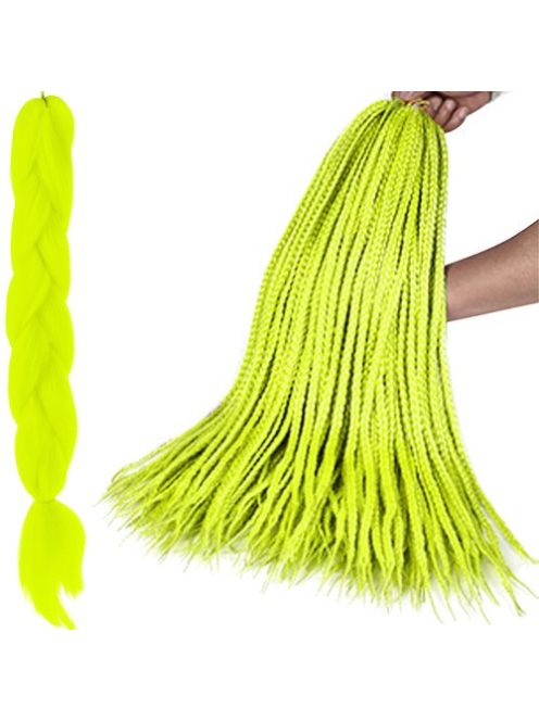 Szintetikus haj színes afro-ombre fonathoz - Neon zöld