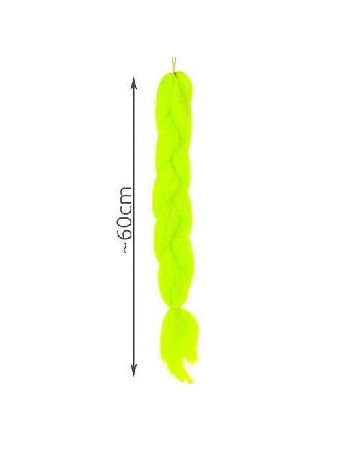 Szintetikus haj színes afro-ombre fonathoz - Neon zöld