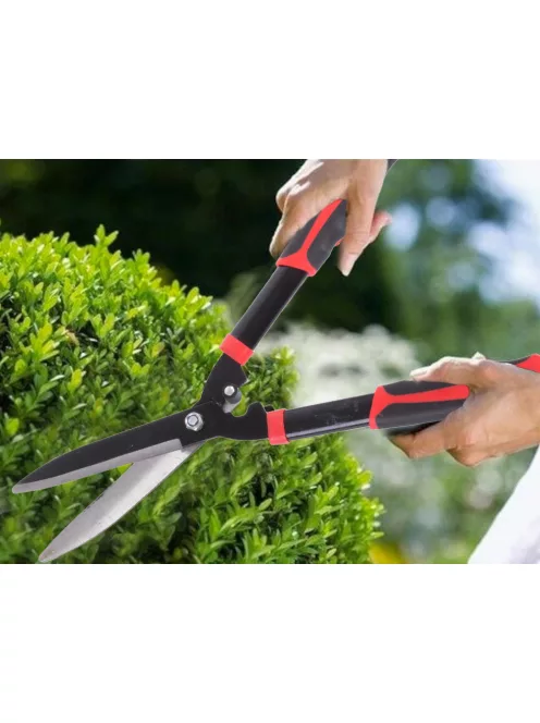 kézi kerti olló sövény nyírásához acél pengével