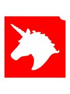 KiviArt 4x4cm Csillámtetoválás sablon 12 Unikornis 
