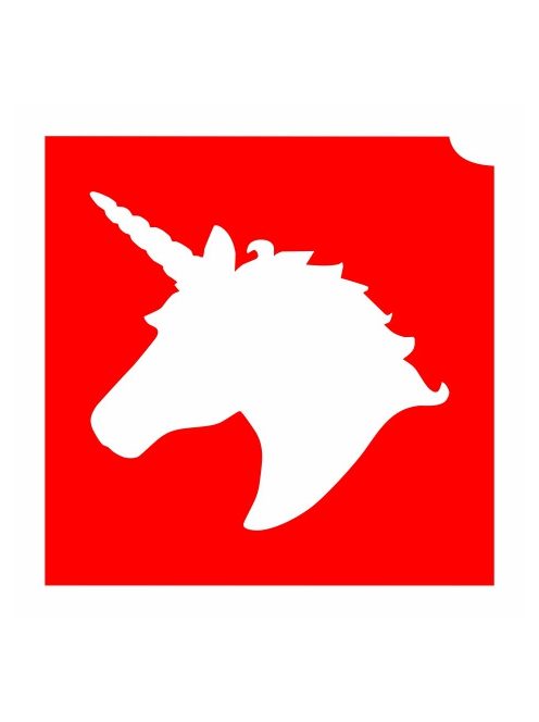 KiviArt 4x4cm Csillámtetoválás sablon 12 Unikornis 
