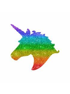 KiviArt 4x4cm Csillámtetoválás sablon 12 Unikornis 