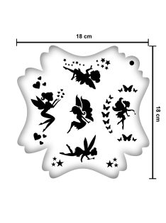 Arcfestő Tündér stencil – Precíz és könnyen használható sablon arcfestéshez