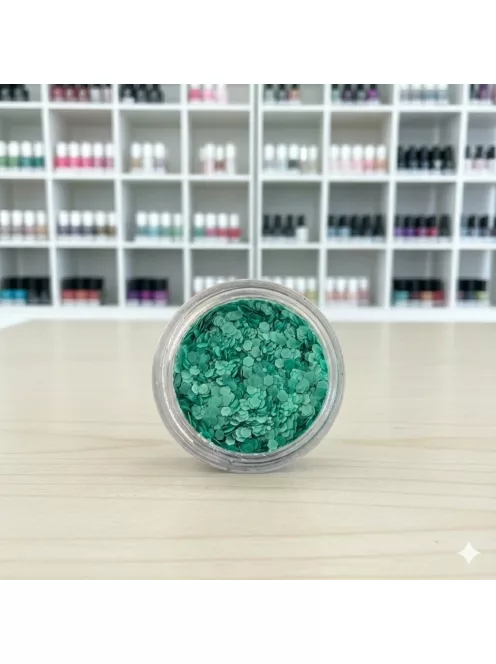 KiviArt Mixed Chunky UV Csillám Green GSL150 - Világító Zöld Nagyszemcsés Glitter