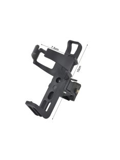 Univerzális kulacs tartó, pohártartó kerékpárra, babakocsira, rollerre, kormányra rögzíthető italtartó, könnyen felszerelhető, erős tartás