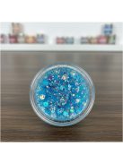 KiviArt Frozen Mixed Chunky Csillám - Jégvarázs Kék Glitter Sminkhez