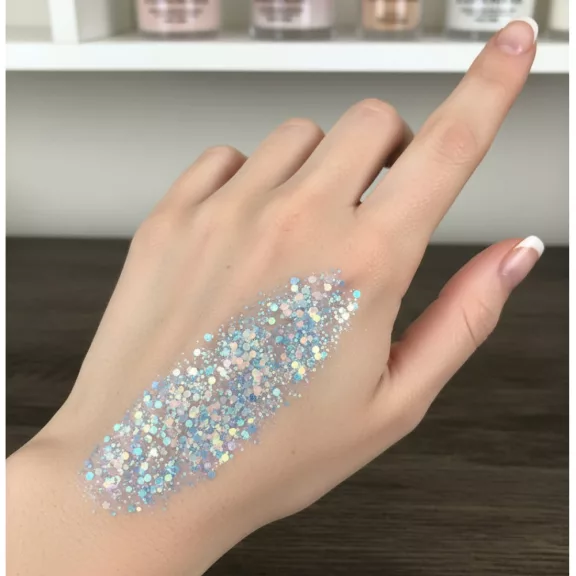 KiviArt Frozen Mixed Chunky Csillám - Jégvarázs Kék Glitter Sminkhez