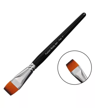Fusion Body Art Flat 1 Inch professzionális one stroke arcfestő ecset csíkos arcfestékekhez