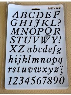 Festő sablon, stencil - Nyomtatott betűk