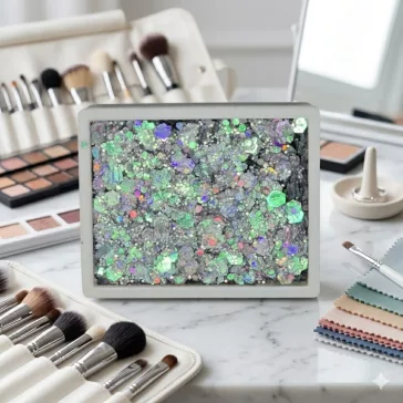 KiviArt Glitter Cream 'Snowflakes' prémium viasz alapú csillámkrém arcra és testre