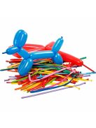 Modellező lufi 100 db-os vegyes színű csomag lufifigurák készítéséhez