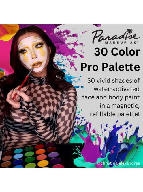 Mehron Paradise Pro Makeup AQ 30 színű paletta – vízbázisú arcfesték