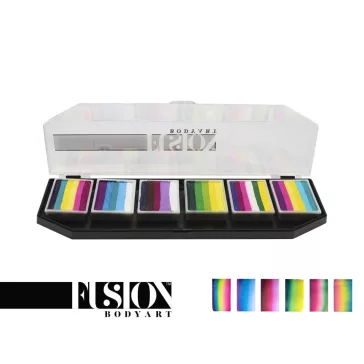   Fusion csíkos arcfesték paletta – Leanne's Pretty Rainbow