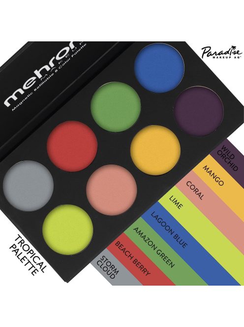 Mehron Paradise Makeup AQ - 8-color palette - Tropical