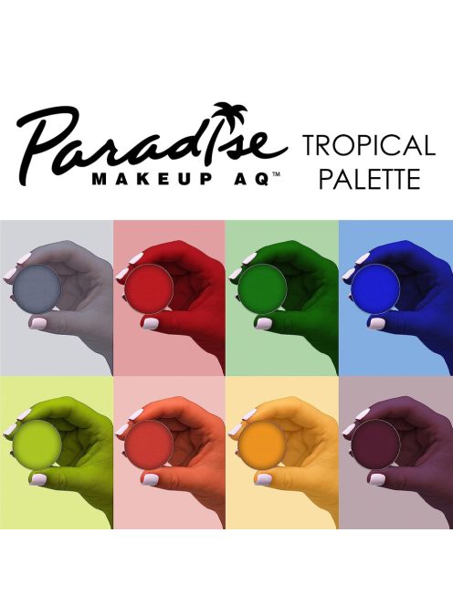 Mehron Paradise Makeup AQ - 8-color palette - Tropical