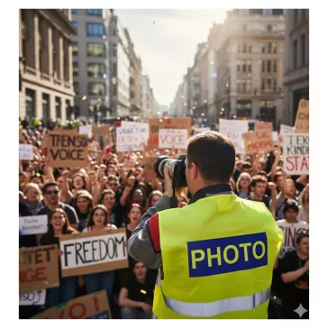 Láthatósági mellény FOTÓ és PHOTO felirattal, sárga fényvisszaverő fotós mellény, eseményfotós azonosító felszerelés,
