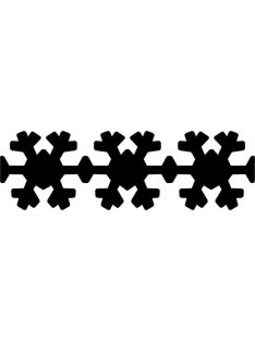 Formalyukasztó bordűr hópehely minta