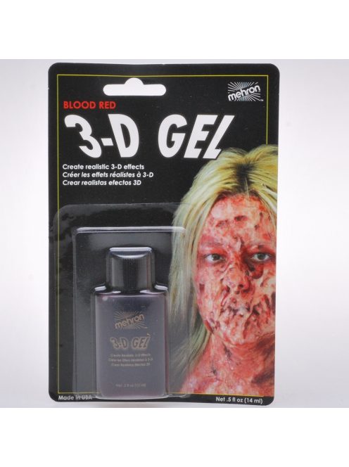 Mehron 3‑D Gel Blood Red – professzionális sebekhez