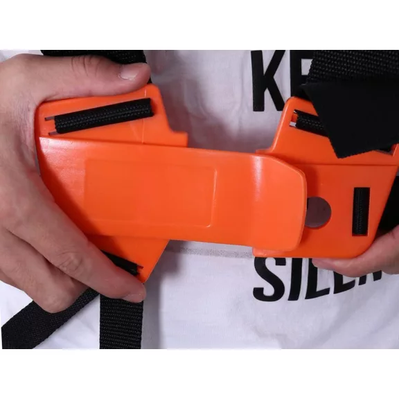 Állítható ergonomikus kasza heveder fűkaszához párnázott vállrésszel és fém gyorszárral