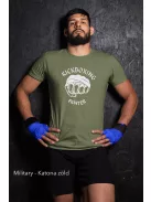 Kickboxing Fighter kereknyakú pamut póló kick box mintával uniszex