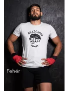 Kickboxing Fighter kereknyakú pamut póló kick box mintával uniszex