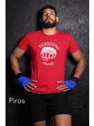 Kickboxing Fighter kereknyakú pamut póló kick box mintával uniszex