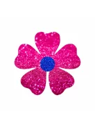 KiviArt 4x4cm Csillámtetoválás sablon 13 virág 