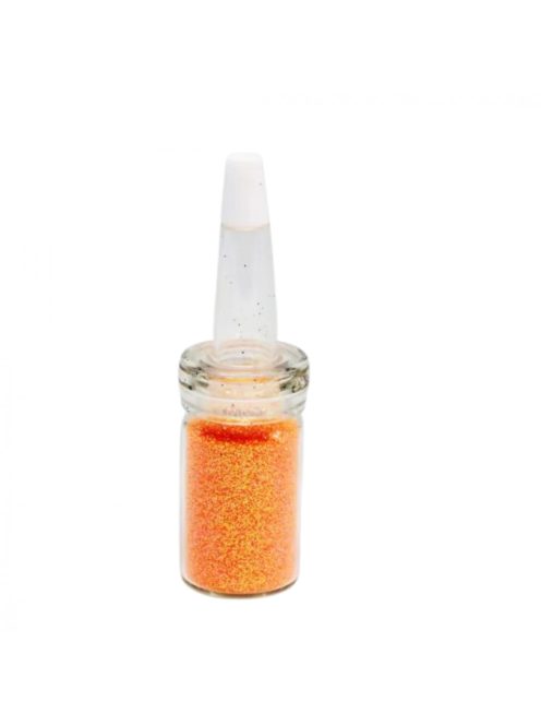 Csillámpor csőrös üvegben - Narancs 7 ml