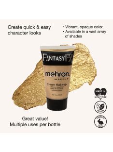 Mehron Fantasy FX Gold (30ml) – Arany metálfényű krémfesték, vízbázisú testfesték