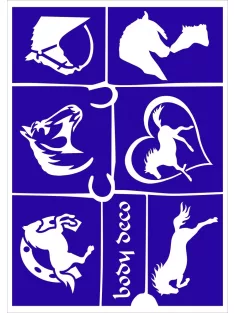 Csillámtetkó sablon készlet 