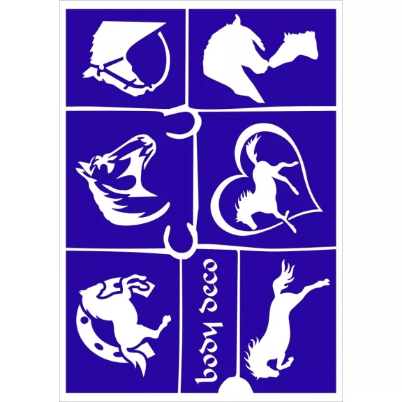 Csillámtetkó sablon készlet 