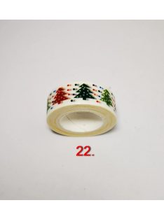 Karácsonyi minták ragasztószalagok - 1,5cm x 10m