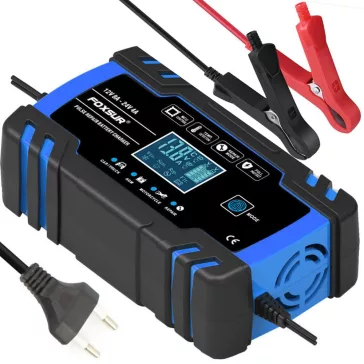 Mikroprocesszoros autó akkumulátortöltő 12V és 24V rendszerhez