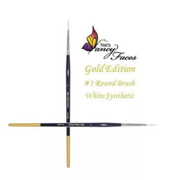 Nat's Fancy kerek #3 arcfestő ecset Gold Edition