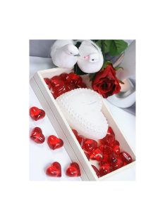 Szív forma dekorkő 10db/cs